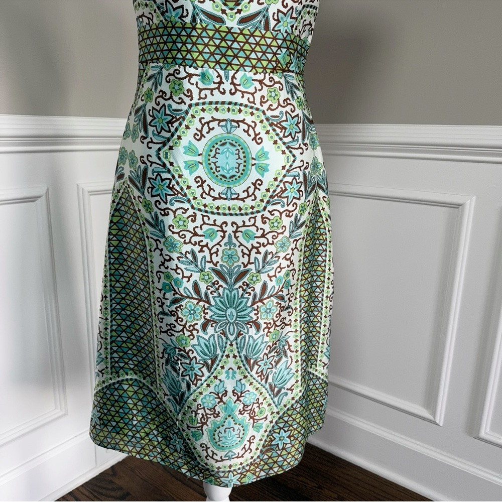 Nicole Miller 100% Silk MIDI Cocktail Dress Size 4 - Picture 6 of 8